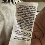 Chico's ‎ Everyday V-Neck TShirt Size 2/Large Black White Pattern Pima Cotton Photo 4