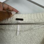 Free People Cream V Neck Sweater Size Medium Boho Photo 5