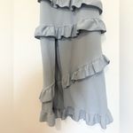 Show Me Your Mumu  Greta Midi Dress Silver Sage Stretch Crepe Blue XS Photo 3