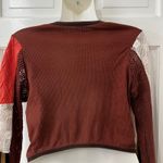 Free People Patchwork Boho Cropped Cardigan Sweater Pieces of Me Size S Photo 5