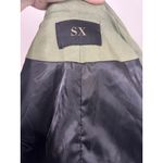 Fashion SX Womens Rivet Canvas Jacket Zipper Moto Biker Denim Coat Green S 80s Photo 9