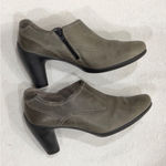 Ecco  Gray Leather Ankle Heel Bootie EU39 Photo 7