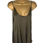 Jolie Flowy Tank Top Dark Olive Green Small Photo 0