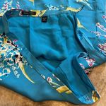 Valerie Stevens silk wrap ruffle floral midi skirt lightweight size 6 Photo 5