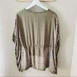 Earthbound  Pullover Blouse Green Sz Small Photo 8