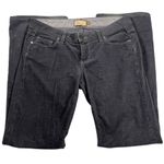 Paige Laurel Canyon Charcoal Gray Low Rise Flare Corduroy Jeans Pants Size 30 Photo 1
