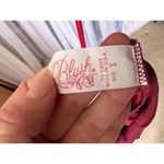 Teddy negligee sheer lace satin burgundy Red Photo 8