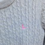 Jack Wills Vintage Pullover Gray Pure Merino Wool Knit Sweater Women's Size 2 Photo 1