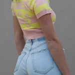 The Vintage Shop Mod Flower Knit Crop Top Photo 2