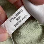 Madewell Hoodie Pullover Sweatshirt Pouch Pocket Balloon Sleeve Green L Photo 5