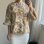 &merci &merci floral print blouse top. S Photo 0