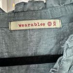 Wearables Belita Ruffle Split V Neck Linen Photo 5