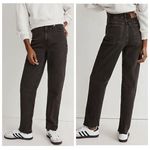 Madewell The Perfect Vintage Straight Jeans Lunar Wash Raw Hem Women’s Size 24 Photo 1