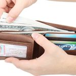 Wallet for Men-Genuine Leather RFID Blocking Bifold Stylish Wallet With 2 ID Window Photo 6