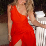 Abercrombie & Fitch RED ABERCROMBIE DRESS Photo 0