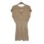 Cupshe  Women's Crochet V Neck Mini Cover Up Beach Resort Dress Sz Small Beige Photo 4