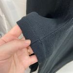 Boutique Europa women's black textured knit cotton stretch wide leg jumpsuit 18 Photo 3