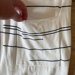 Andrea Jovine AJ  Lightweight Stripe White/Black Short Sleeve Open Cardigan XL Photo 3