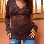 Unionbay Y2K Brown Crochet Sweater  Photo 0