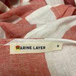 Marine layer  Pink White Striped Short Sleeve V Neck Tie Mini Wrap Dress Size S Photo 2