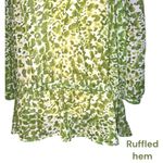Apt. 9  soo cute green and white print blouse! Photo 2