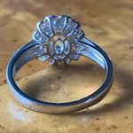 Natural Aquamarine Sterling Silver Ring Size 9.75 Photo 4