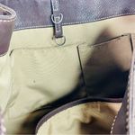 Coach Shoulder signature monogram purse bag in brown leather and canvas Photo 6