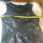 Mario Serrani  Modern Fit Stretch Knit Shift Dress BLACK FLORAL Size Medium Photo 9