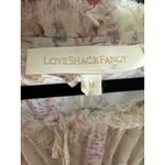 Love Shack Fancy  Silk Floral Ruffle Mini Dress M Boho Cottagecore Romantic smocked Photo 4