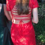 Red Two Piece Mini Dress Photo 2