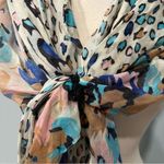 D&Y NEW  Pastel Pink & Blue Leopard & Floral Print Scarf Shawl Photo 2