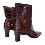 Vero Cuoio VTG Oxblood Dark Red Luxury  Pointy Toe Boots Women's Size 6 Photo 0