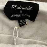 Madewell x Aimee Song Womens Gray Ribbed Shimmer Tube Top Photo 8