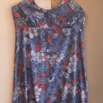Columbia  Blue and Red Patterned Garment Photo 0