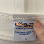 FINAL MARKDOWN Crazy shirt ladies tee large White Photo 2