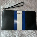 NWOT MICHAEL Kors Women's Blue Black and White Large Wristlet Photo 0