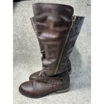 Rampage  Idella Women's 10 M Brown Riding Boots Side, Zip Low Heel Knee-High Photo 4