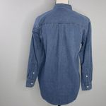 Madewell ‎ Denim Oversized Ex-Boyfriend Shirt in Hutcherson Wash Photo 10
