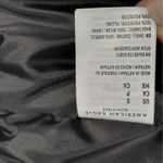 American Eagle Womens Puffer Jacket Size Small Black Multi Cropped Coat Cozy Y2K Photo 8