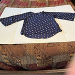 PaperMoon  Stitch Fix Womens Size Small Navy Blue Larie Crew Neck Blouse Bell NEW Photo 8