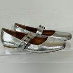 DV by Dolce Vita Silver Marcello Buckle Strap Mary Jane Flats, Sz 9.5, NWOB Photo 1
