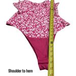 ZARA NEW  Pink and White Floral Pink Sweetheart Corset Bodysuit Women’s Size S Photo 11