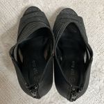 Top Moda  Black Peep Toe Stiletto Heels Size 8 Photo 4