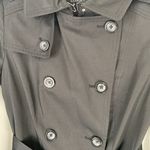 London Fog Black DOUBLE BREASTED HOODED TRENCH COAT WITH WAIST BELT Photo 3