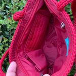 The Sak  mini bag red crochet minimalist Christmas pop of color Photo 3