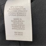 Nine West  Front Zip Sheath Dress Black Stretch Twill Cap Sleeve Size‎ 4 Photo 9