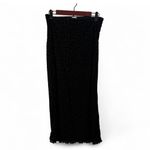 No Boundaries  Black Velvet Leopard Print Maxi Mesh Skirt Medium Photo 3