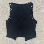 I am gia I.AM.GIA Black Studded Tank Top -S Photo 1