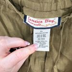 Jamaica Bay Women’s XL Green 100% Linen Wide Leg Pants Photo 1