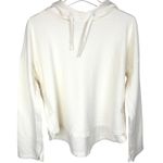 UpWest Womens Pullover Fleece Hoodie Dolman Sleeves Oversized Cream Size Medium Photo 0